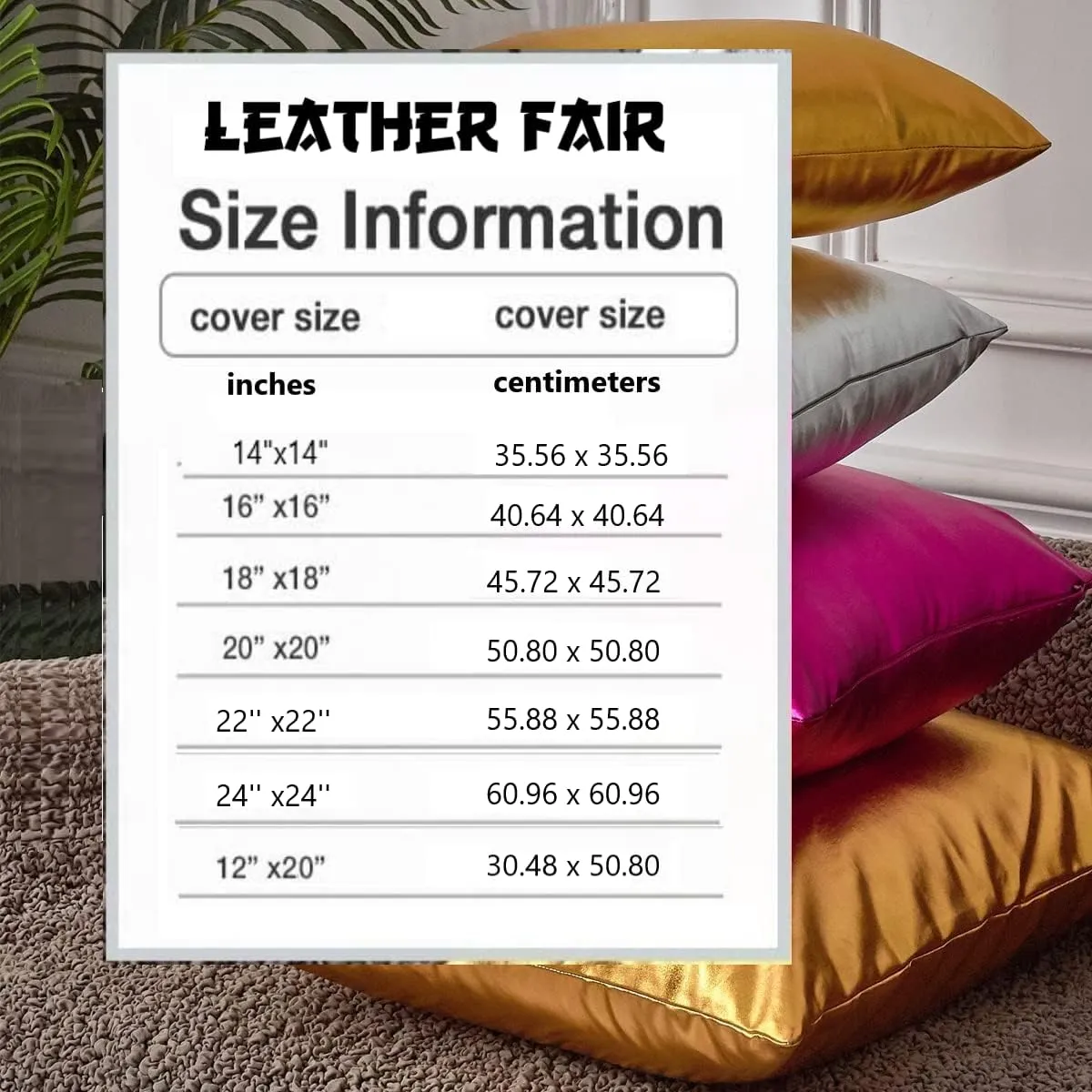 100% Lambskin Leather Luxurious Throw Pillow Soft Smooth Durable Cover for Square Decorative Bedroom Living Room Cushion Case Couch Bed Sofa (16x16 Inches, RED Pack of 2)