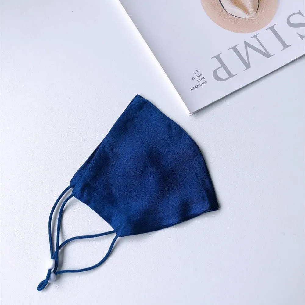 100% Mulberry Silk Mask Adjustable with Filter Pocket