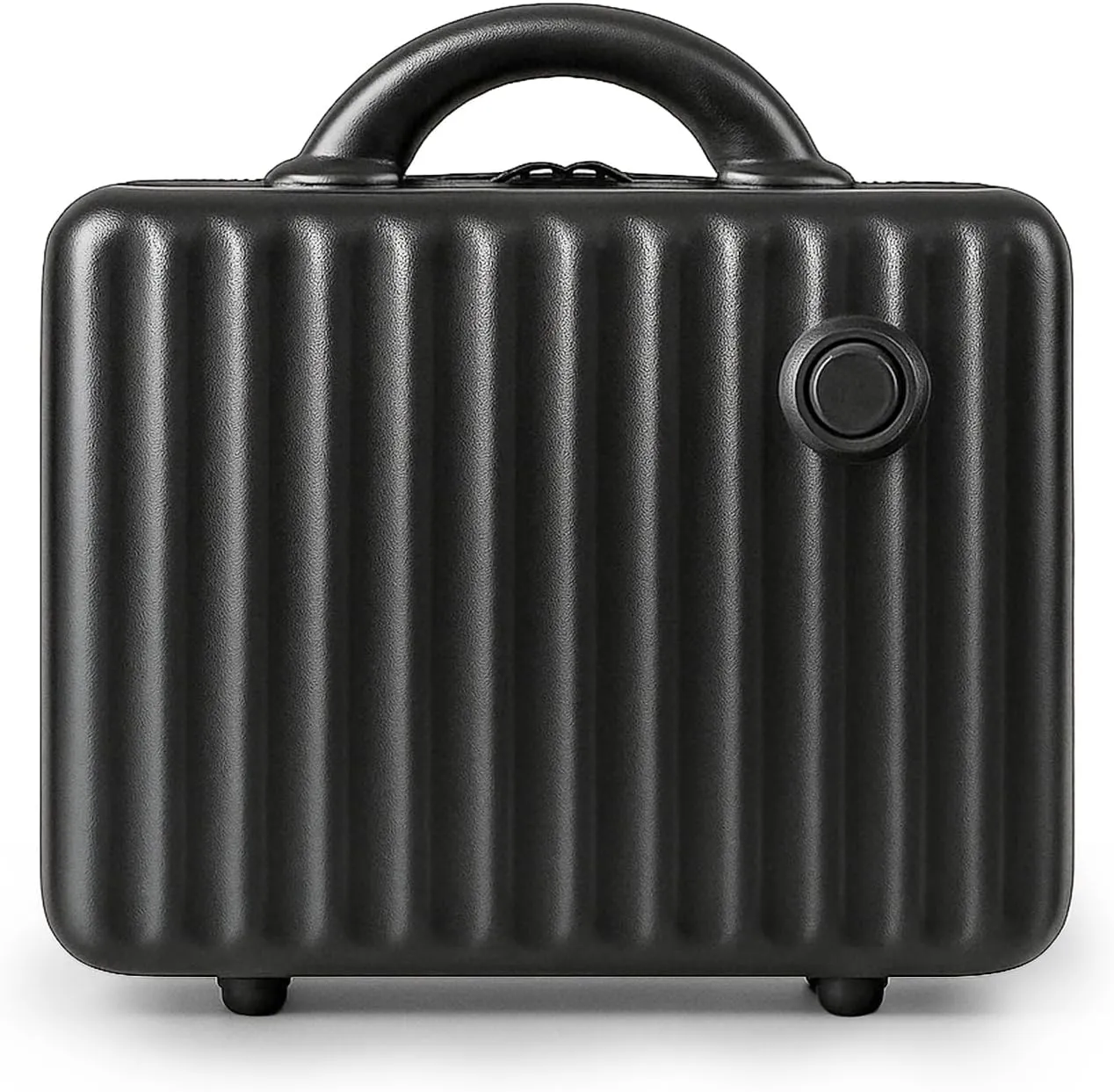 13 Inch Makeup Train Cosmetic Case Hard Shell ABS Portable Mini Suitcase for Hand Luggage w Elastic Straps Organizer Makeup Toiletry, Gift for Her Women