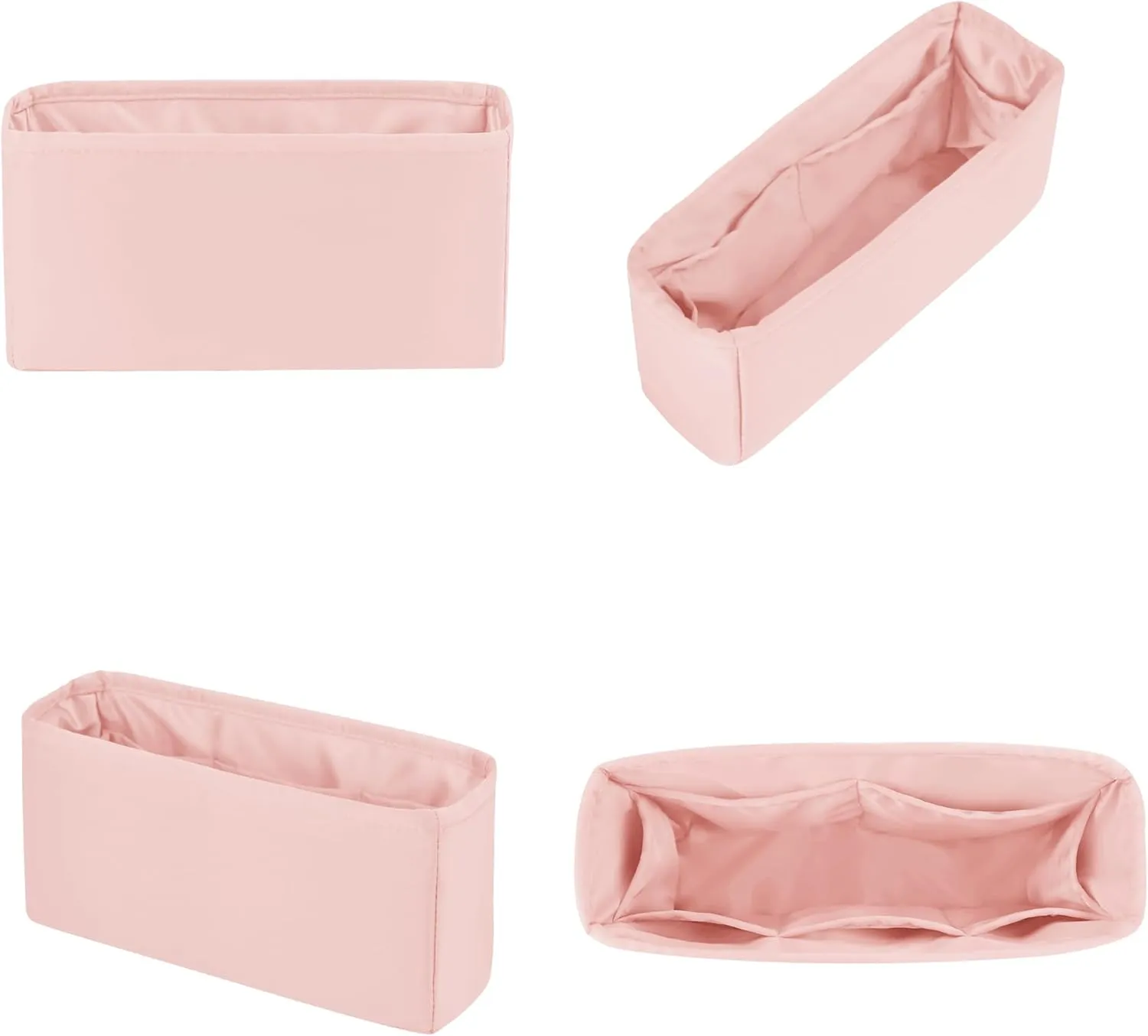 19 Bag Organizer Insert, Purse Organizer with Silky Satin Compatible with Chanel 19 Bag Maxi, Lightweight Inner Bag for Luxury Bags (Terre cuite, Maxi36)