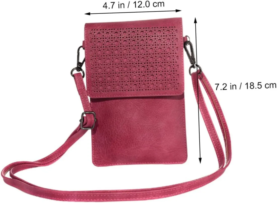 1pc Cell Phone Shoulder Bag Phone Crossbody Bag Pu Leather Phone Bag Leather Phone Purse Phone Casual