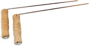 2 PackCopper Dowsing Rods 99.9% Pure Copper Divination Tools with Birch Wood Handles for Water Finding Utility Lines Paranormal Investigations Divining Rods with Bag 13.86 Inches