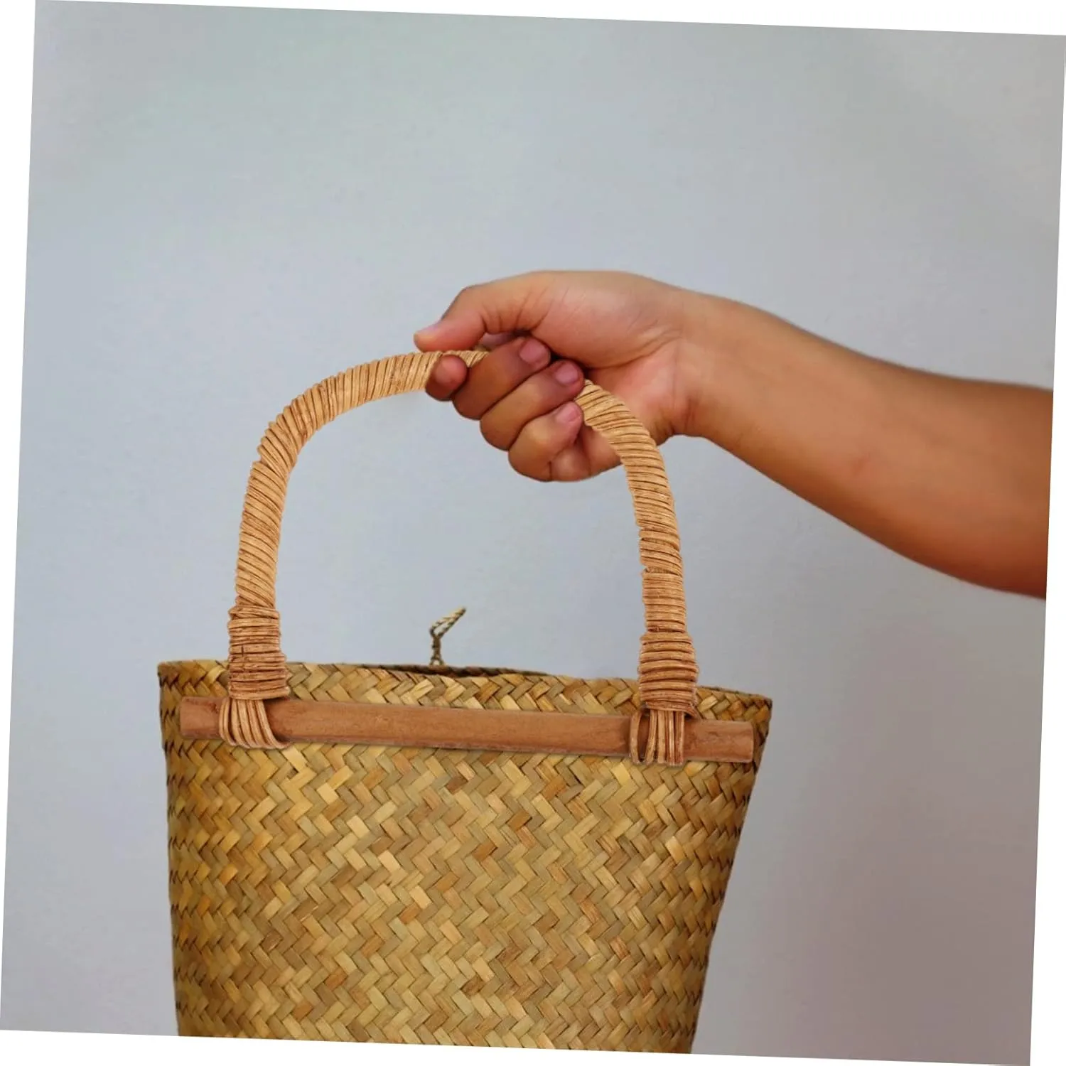 2 Pcs Diy Handbag Handle Bag Repair Accessories D-shaped Wooden Handle for Tote Bag Simple Design Craftsmanship
