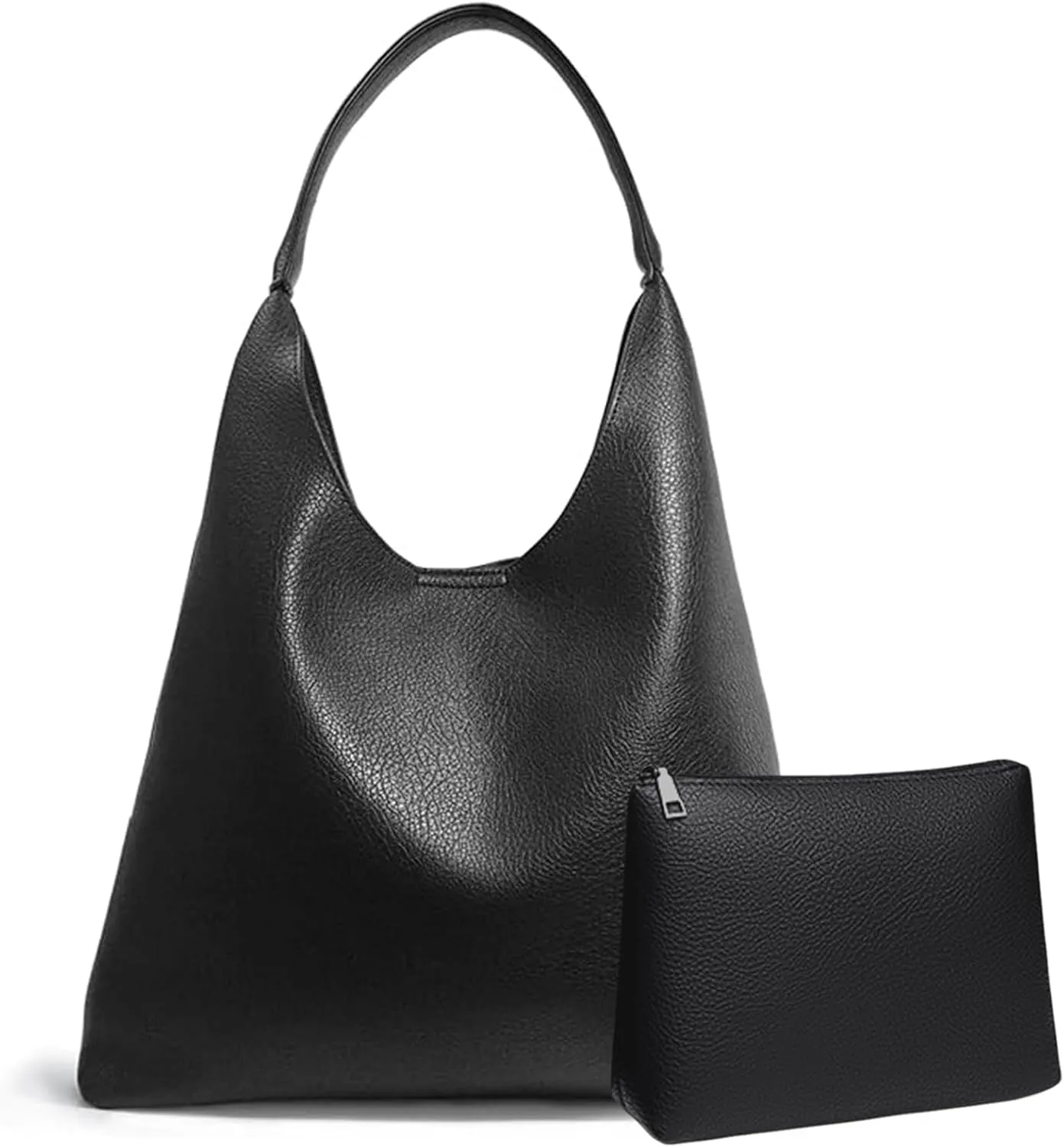 2025 Slouchy Tote Bag for Women, Leather Hobo Bag Soft Vegan Leather Top-handbag Shoulder Bag Handbag Underarm Purse