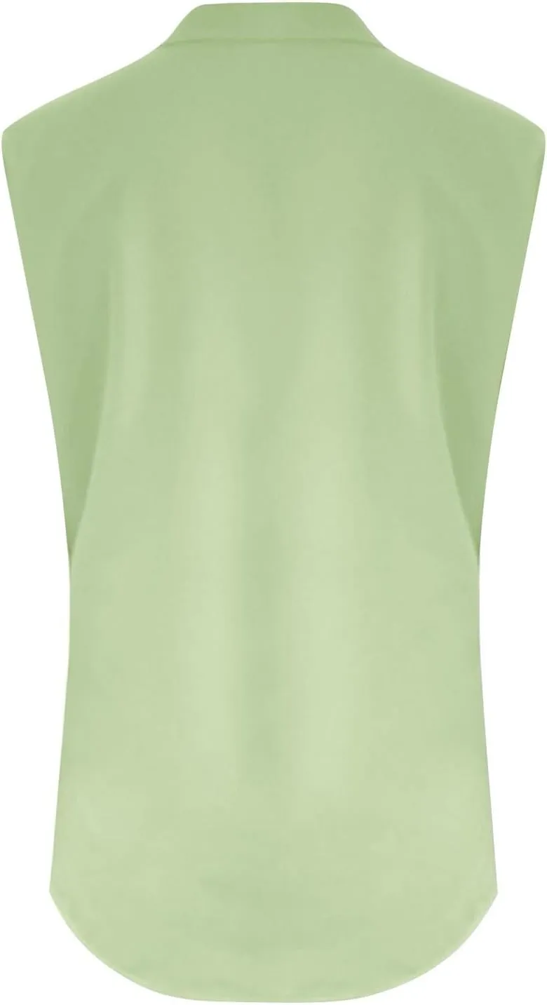 2025 Summer V Neck Button Down Cotton Linen Tank Top for Women Trendy Casual Sleeveless Shirt Beach Vacation Camisole Outfit