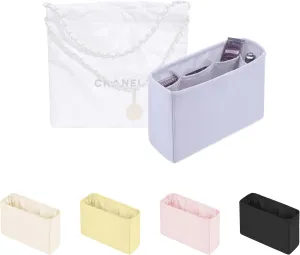 22 Bag Organizer for Purse Bags, Purse Storage Organizer for for 22 Bag Small, Silky Inner Bags with Practical Pockets (Lavender, Small)