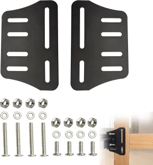 2PCS Heavy Duty Bed Frame Brackets for Headboard and Footboard, Modi-Plate Adapter/Connector for Bed Frame Modification