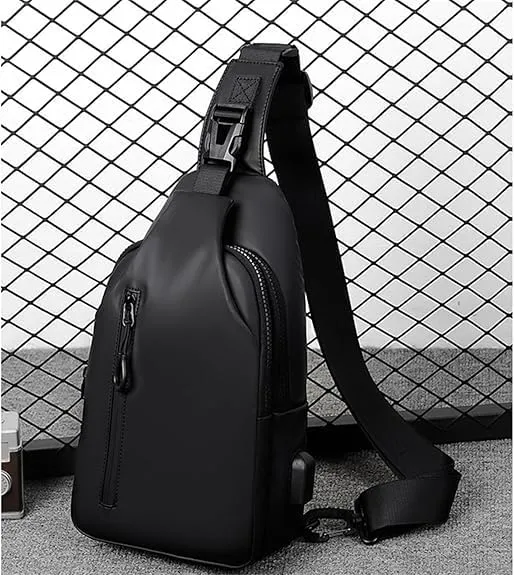 2PCS Waterproof Shoulder Bag, Lightweight Waterproof Nylon Anti Theft Sling Crossbody Bag (01,M)