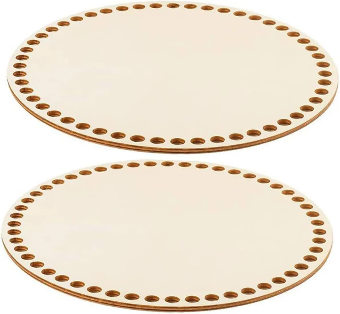 2Pcs Wooden for DIY Basket Weaving Durable Bottoms for Crochet Handbags for Crafting Unique Tote Bags and Cross Body Bags