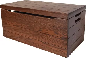 36" Wooden Storage Chest - Handmade Amish Hope Chest - Storage Trunk with Anti-Slam Hinges - Solid Wooden Chest with Handles (Oak Wood, Michaels Stain, 36")