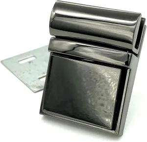 3dancraftit Press Tongue Thumb Latch Lock Clutch Purse Handbag Bag Lock Zinc alloying for Purse Bag Wallet Clutch Making 1.18" X 1.57" (30mm x 40mm) Gunmetal N71