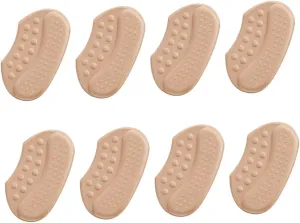 4 Pair Heel Liners for Women's Shoes Nonslip Heel Pads Protects from Friction Wear Comfortable for High Sports Sandals Slippers Sneakers