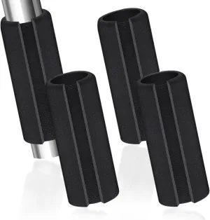 4 Pcs Universal Handle Grips 4.3 Inch NBR Rubber Foam Comfort Grip Buffer Tube Cover Black Soft Handle Bar Grips for Equipment Handlebar Grips Replacement