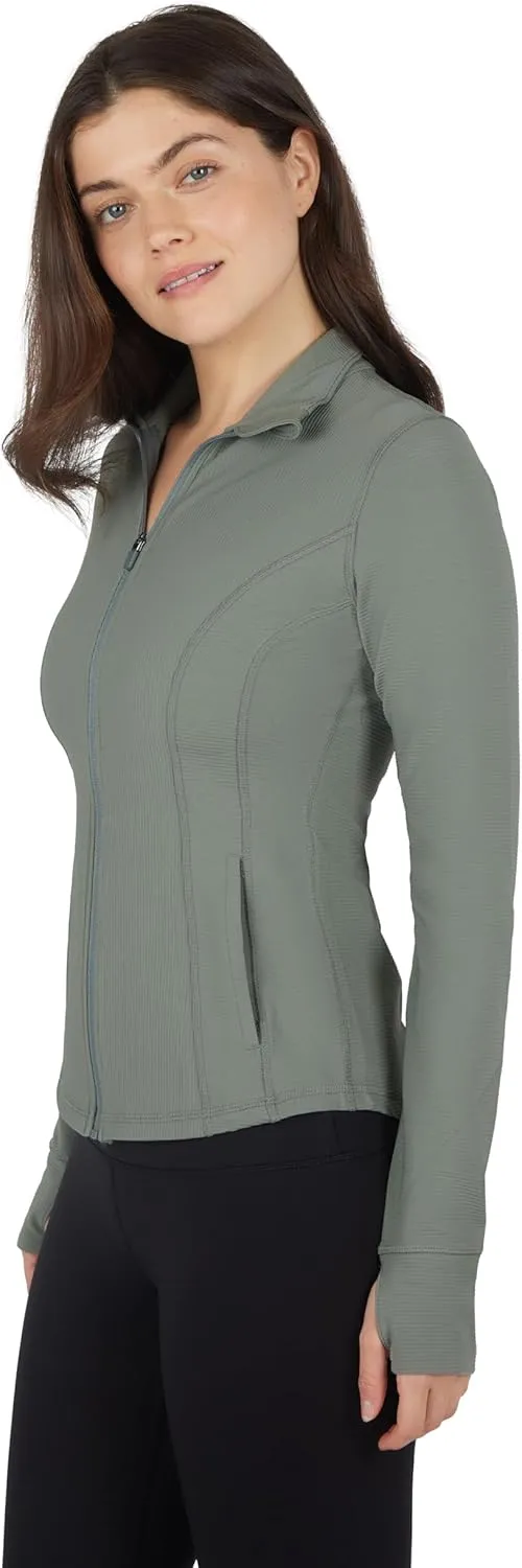 90 Degree By Reflex Women’s Lightweight, Full Zip Running Track Jacket