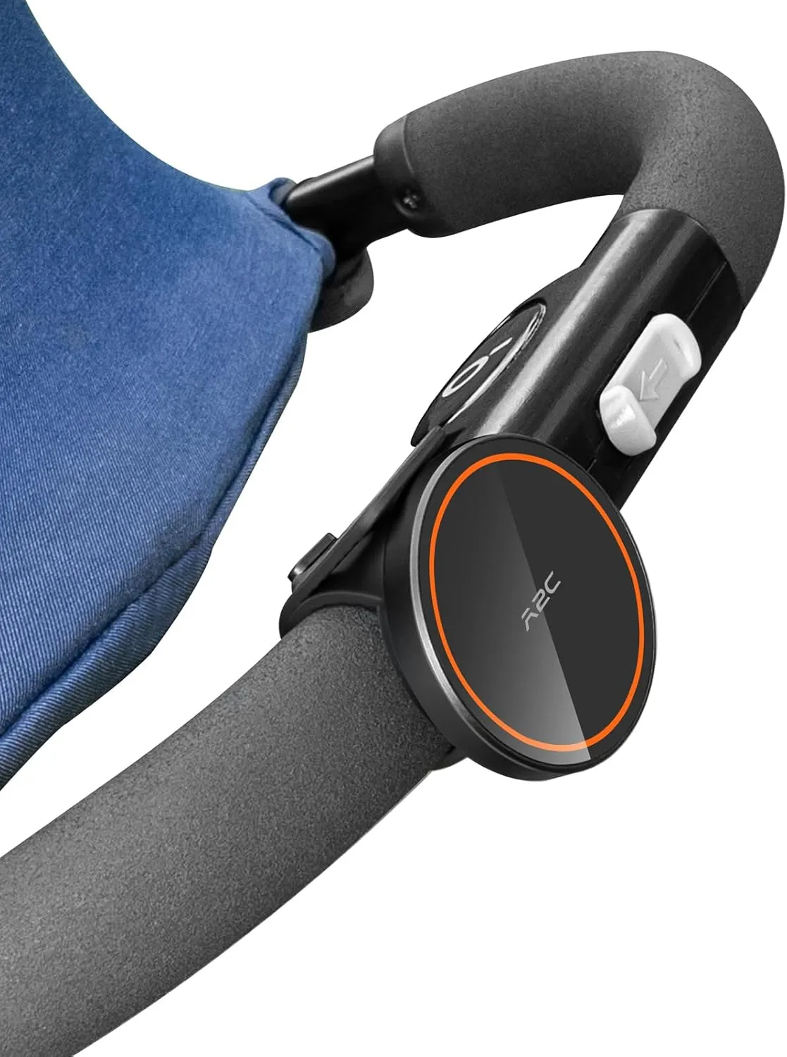 A2C Stroller Phone Holder Compatible with MagSafe - Magnetic Stroller Mount with Adjustable Strap - One-Hand Operation - Fit for Belly Bars, Hand Bars & Shopping Carts - Essential Stroller Accessory
