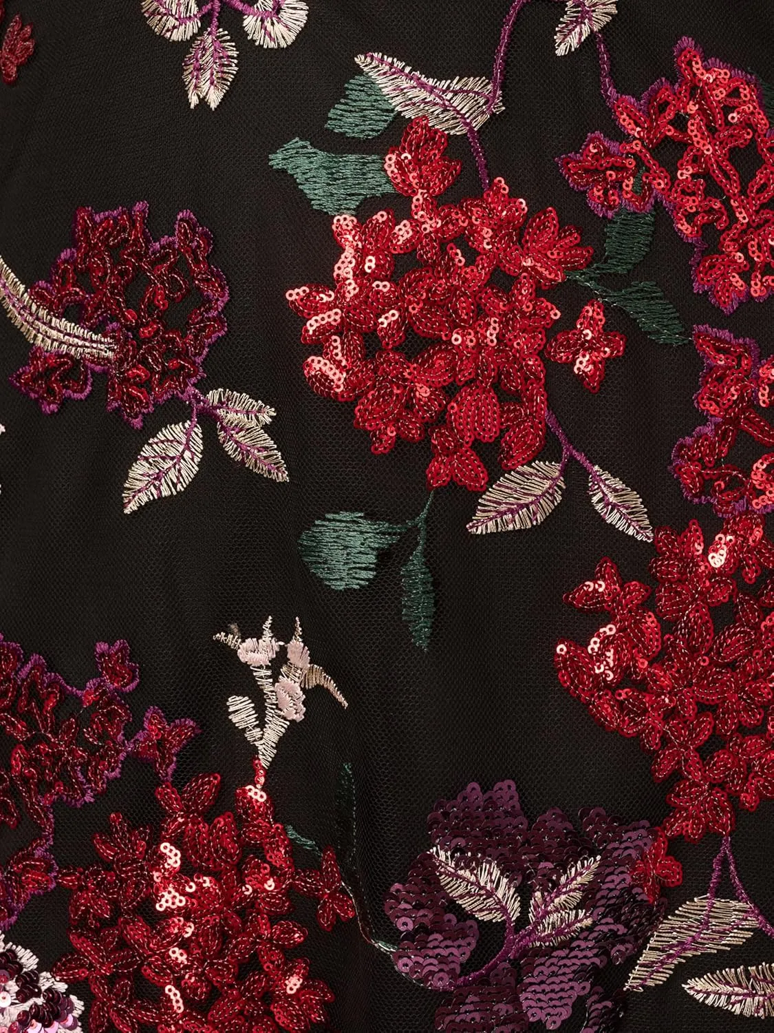 Adrianna Papell Women's Floral Sequin Ankle Dress