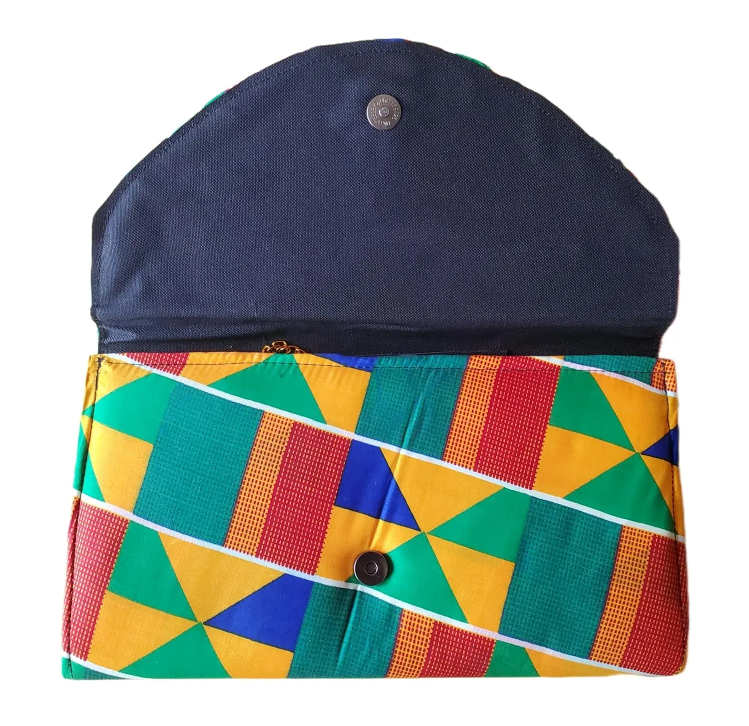 Ahiastring African clutch purse/kente purse/Ankara fabric clutch purse/Tribal clutch purse/Multicolor purse (S1)