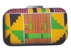 Ahiastring African clutch purse/kente purse/Ankara fabric clutch purse/Tribal clutch purse/Multicolor purse