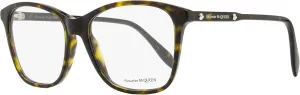 Alexander McQueen Square Eyeglasses AM0191O 002 Havana 54mm 191