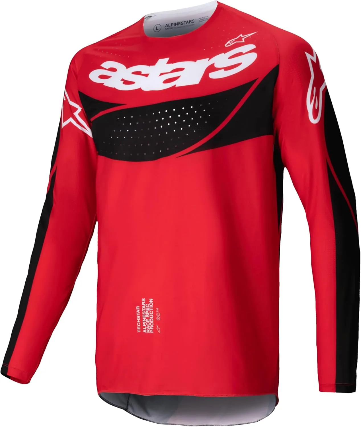 Alpinestars 3760725-3031-S: Techstar Dreem Jersey Bright Red/Black Sm