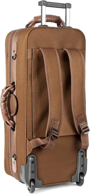 Alto Saxophone Case With Wheels, Nylon Material 1200d Alto Sax Case Roller Bag, Alto Sax Backpack, Thicken Padded Shoulder Strap, Handle Strap Sax Accessories Carrying Bag