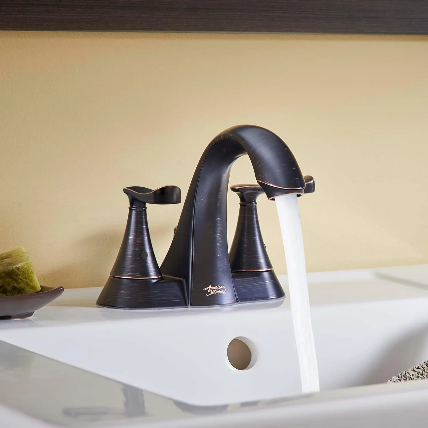 American Standard 7413201.278, Chatfield 4-Inch Centerset 2-Handle Bathroom Faucet 1.2 GPM, Legacy (Oil Rubbed) Bronze