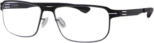 Andrew-P Eyeglasses Men's Black Full Rim Rectangle Shape 53mm
