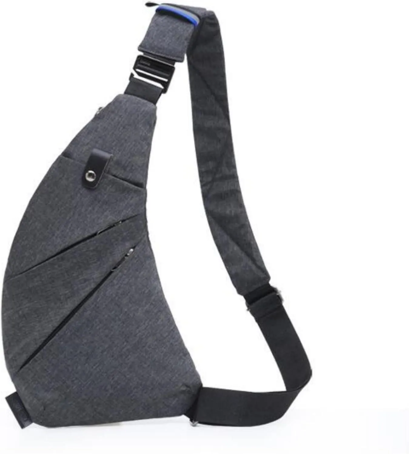Anti-Theft Sling Backpack for Men & Women – Lightweight Chest Shoulder Bag for Hiking, Travel, Cycling (Grey)