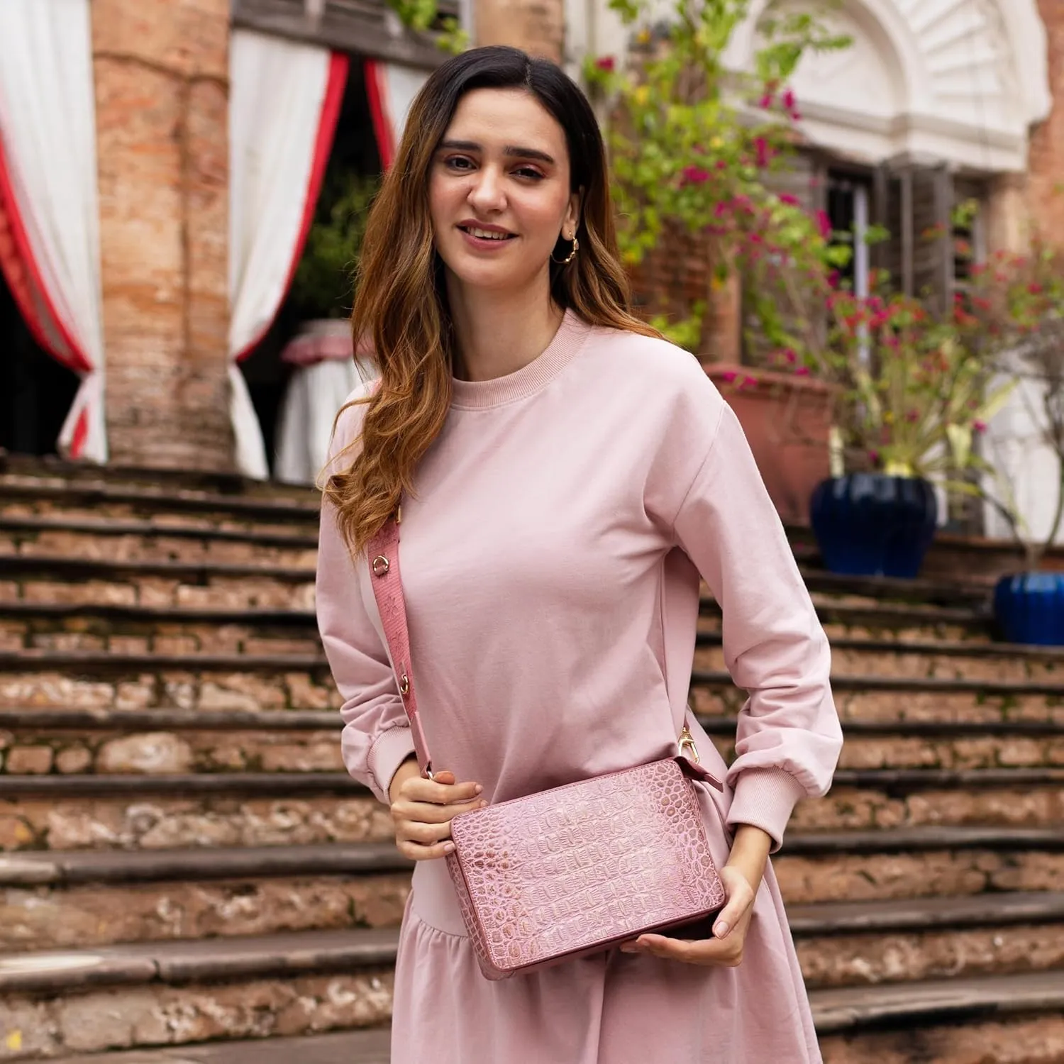 Anuschka Triple Compartment Crossbody-696
