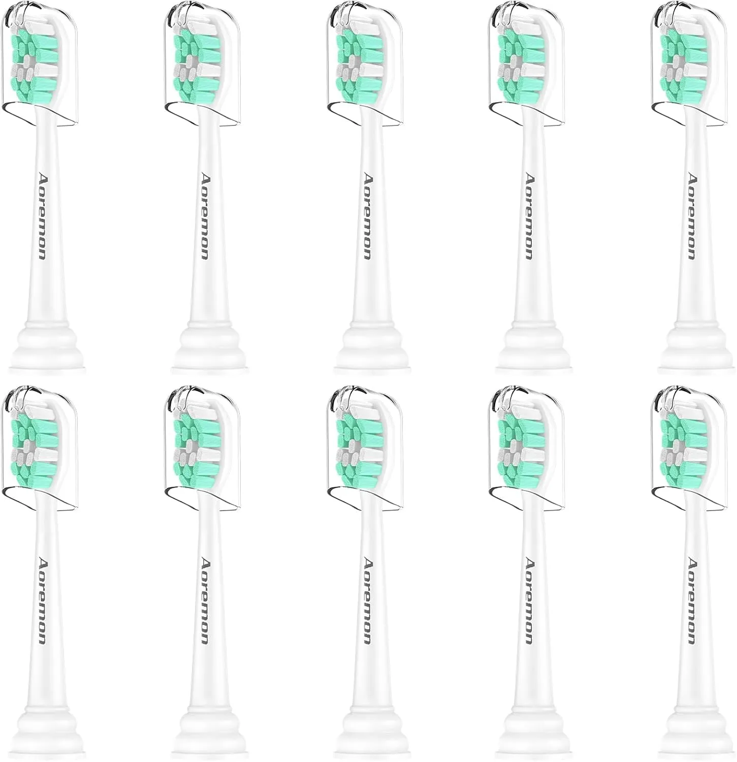 Aoremon Toothbrush Replacement Heads for Philips Sonicare - Compatible with Phillips Sonicare ProtectiveClean 4100 5100 C2 C1 C3 g2 Replacement Brush Heads & All Click-on Electric Toothbrushes