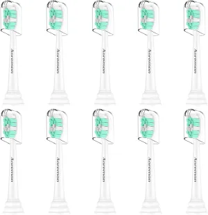 Aoremon Toothbrush Replacement Heads for Philips Sonicare - Compatible with Phillips Sonicare ProtectiveClean 4100 5100 C2 C1 C3 g2 Replacement Brush Heads & All Click-on Electric Toothbrushes