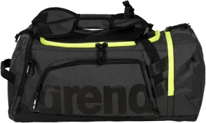 ARENA Unisex Adult Fast Multi Backpack Shoulder Duffle Bag for Athletes Sports Gym Tote Weekender Overnight Bag, 55 Liters, Dark Smoke/Neon Yellow