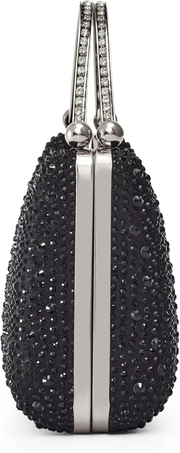 ARIA Double Metal Handles Dazzling Evening Bag