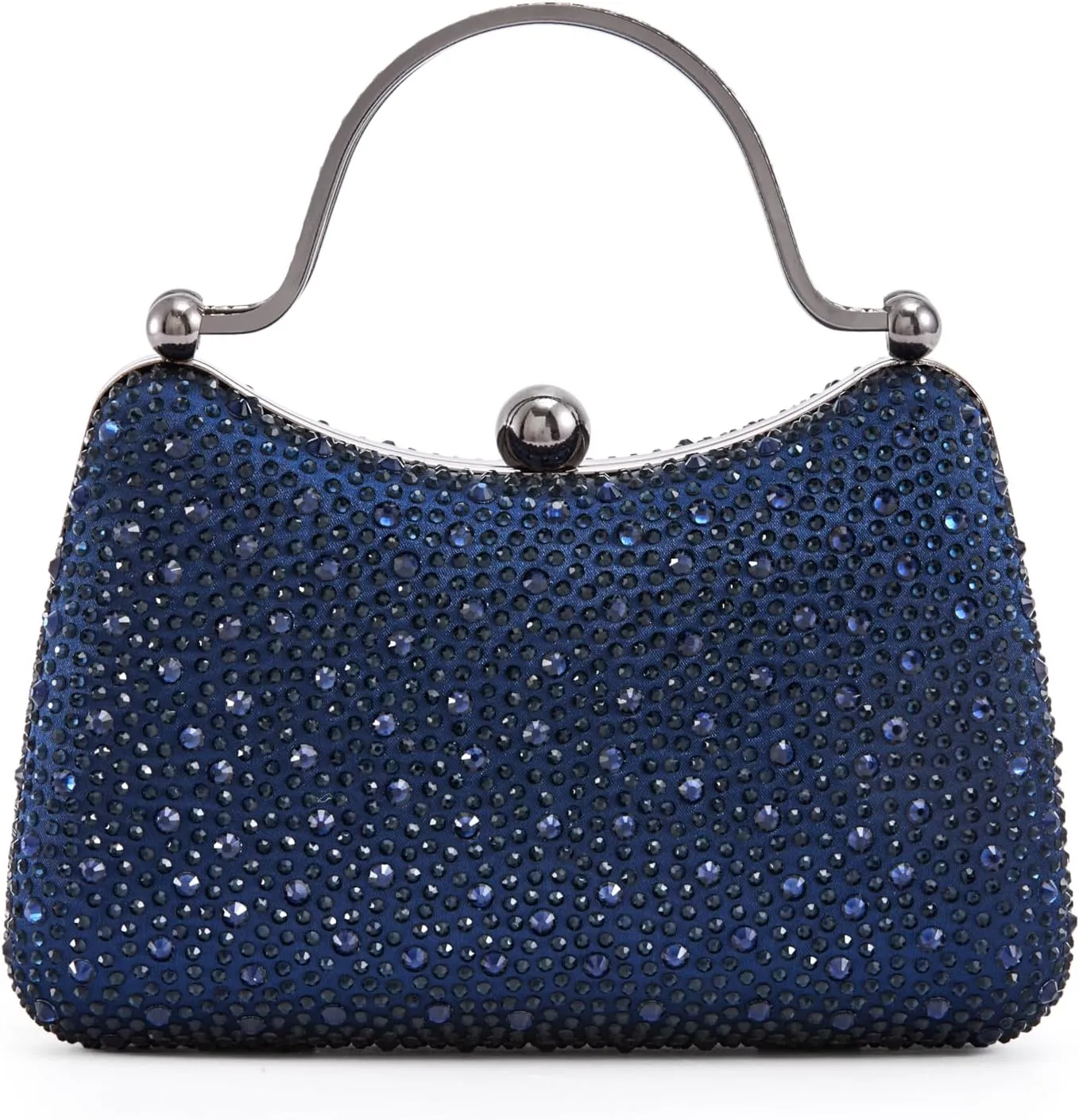 ARIA Double Metal Handles Dazzling Evening Bag