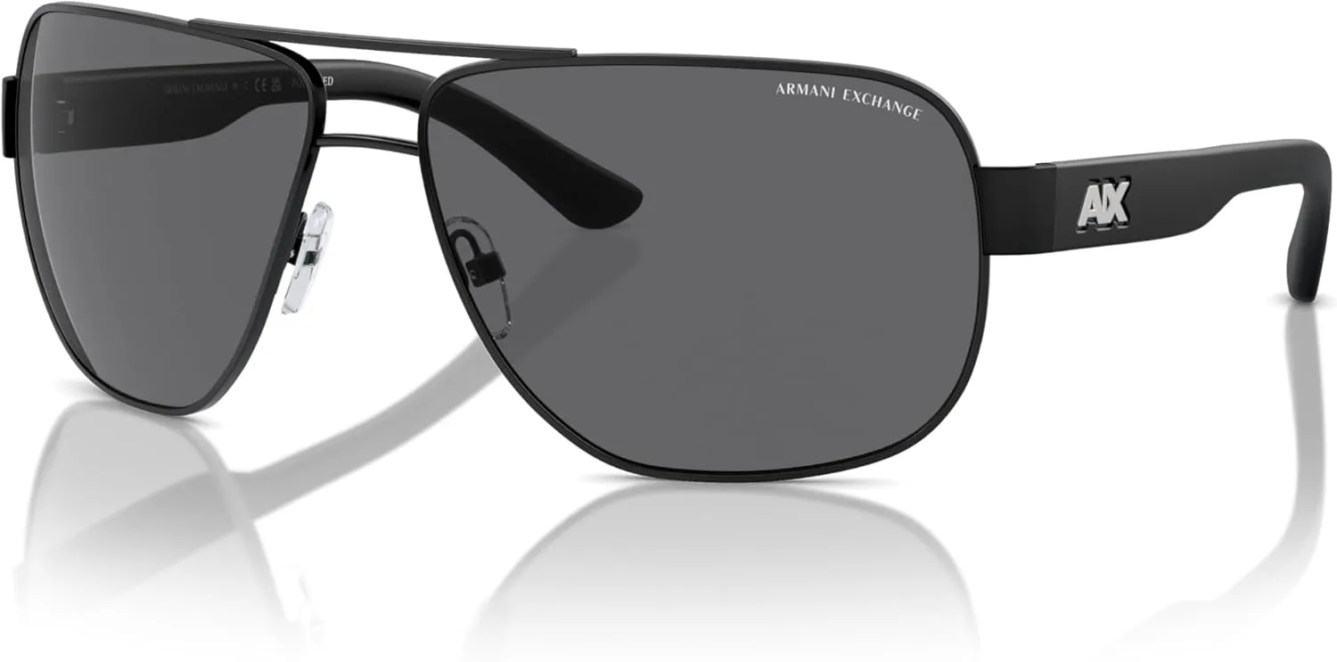 Armani Exchange Men's Ax2012s Rectangular Sunglasses