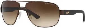 Armani Exchange Men's Ax2012s Rectangular Sunglasses
