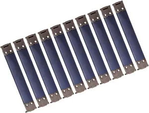 Artibetter 100Pcs Metal Internal Flex Frames for Handbag Hinges DIY Replacement Spring Clips for Coin Purse Clasp Bag Dark Green for Sewing Handbag Craft