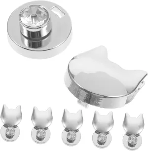 Artibetter 6pcs Cat Shape Purse Buckle Locks for Bags Durable Replacement Locks for Handbags and Craft Projects Stylish Bag Accessories Easy to Install and Use