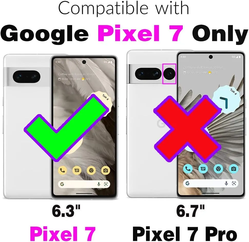 Asuwish Phone Case for Google Pixel 7 5G Zipper Wallet Detachable with Tempered Glass Screen Protector Cover and Card Holder Slot Wrist Strap Purse Flip Mobile Pixel7 Pixle Seven 6.3 Women Men Black