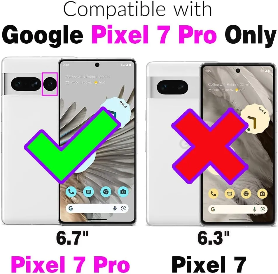 Asuwish Phone Case for Google Pixel 7 Pro 5G Zipper Wallet Detachable Cell Cover with Tempered Glass Screen Protector Crossbody Strap Flower Card Holder Pixel7Pro Pixel7 XL Seven 7Pro 6.7 Women Gray