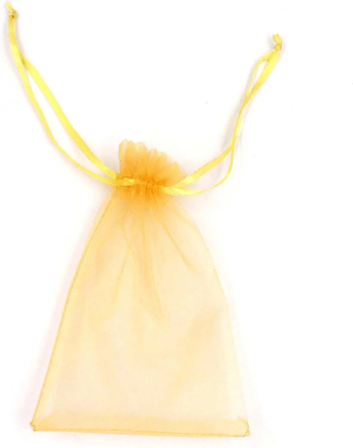 ATCG 100pcs 8x12 Inches Large Drawstring Organza Bags Decoration Festival Wedding Party Favor Makeup Pouches (Gold)