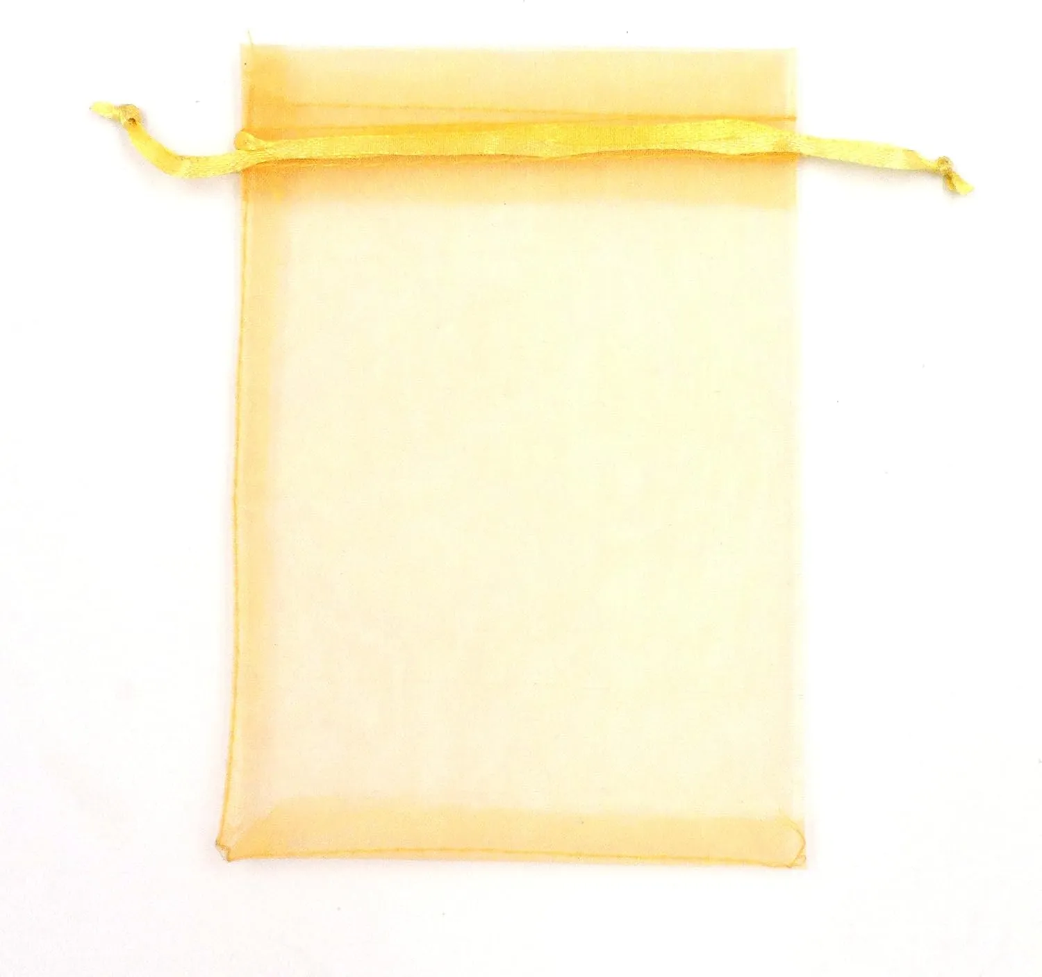 ATCG 100pcs 8x12 Inches Large Drawstring Organza Bags Decoration Festival Wedding Party Favor Makeup Pouches (Gold)