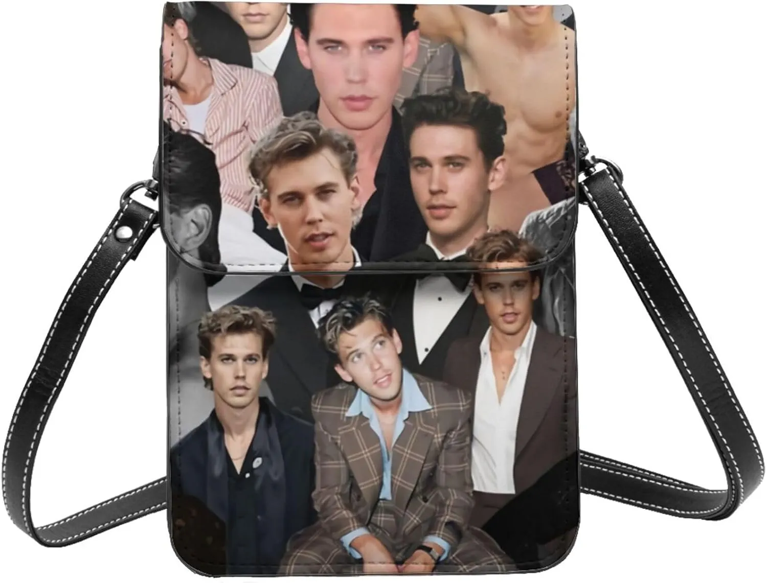 Austin Butler Collage Small Cell Phone Purse Fashion Mini Crossbody Bags With Strap Adjustable Handba For Women Black