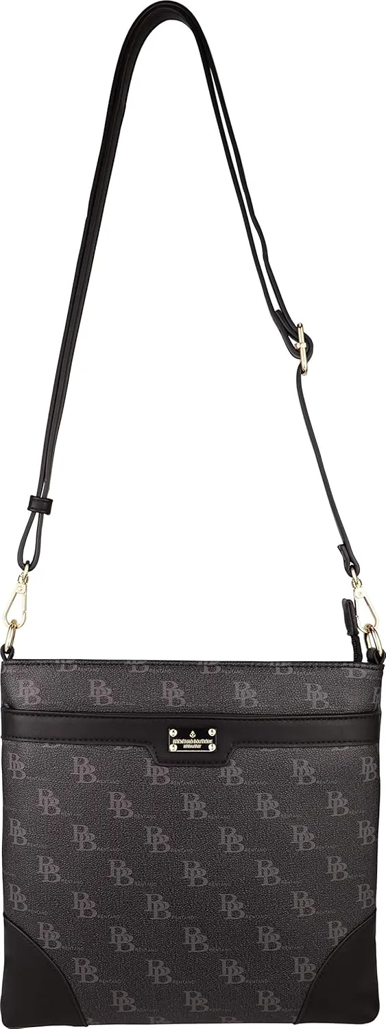 B BRENTANO Vegan Medium Crossbody Handbag Purse