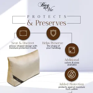 Bag-a-Vie Luxury Handbag Shaper Insert - Champagne - Pillow for Women's Purses & Kelly 28