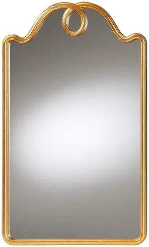 Baxton Studio Eara Gold Glass Wall Mirror