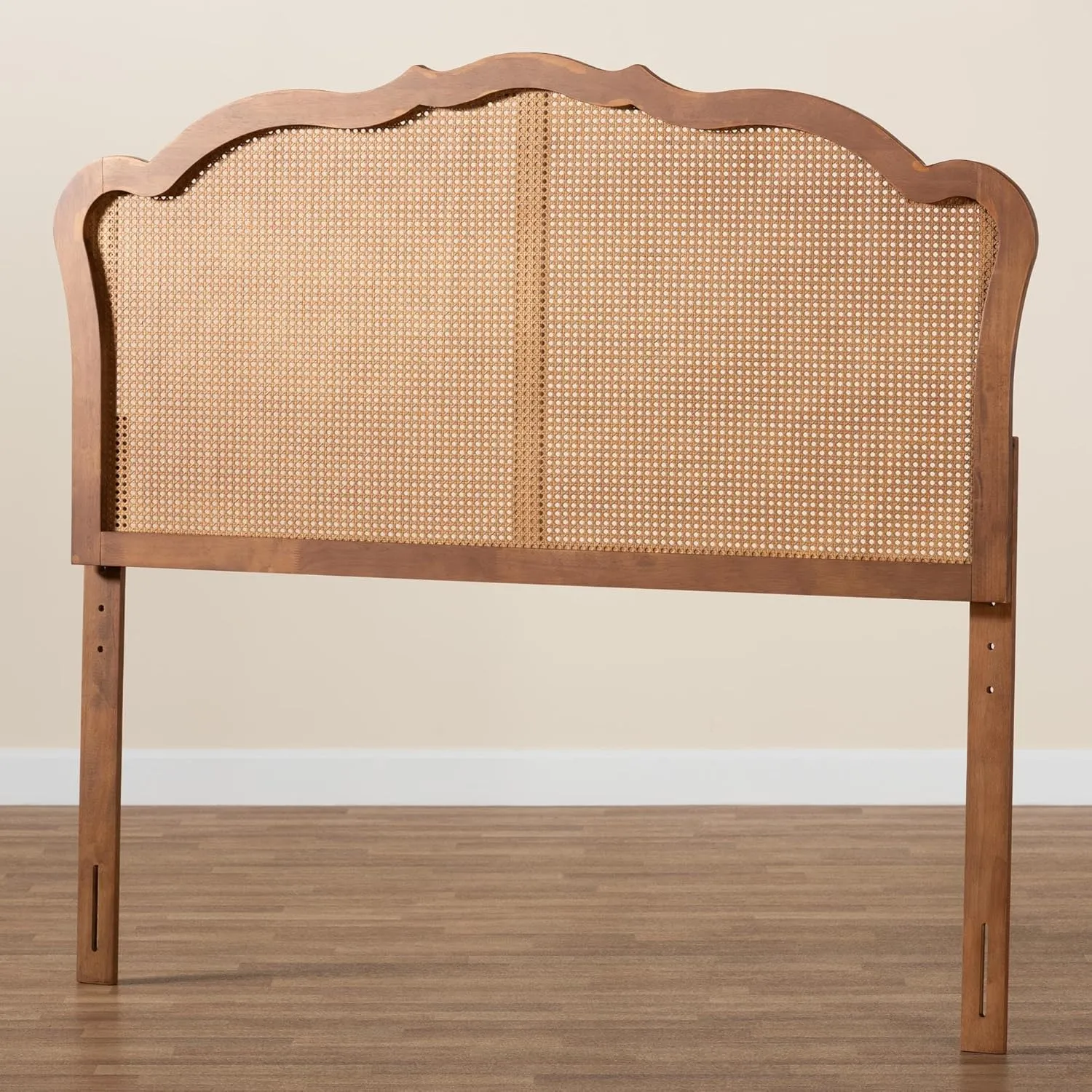 Baxton Studio Leandra Headboard, Queen, Ash Walnut