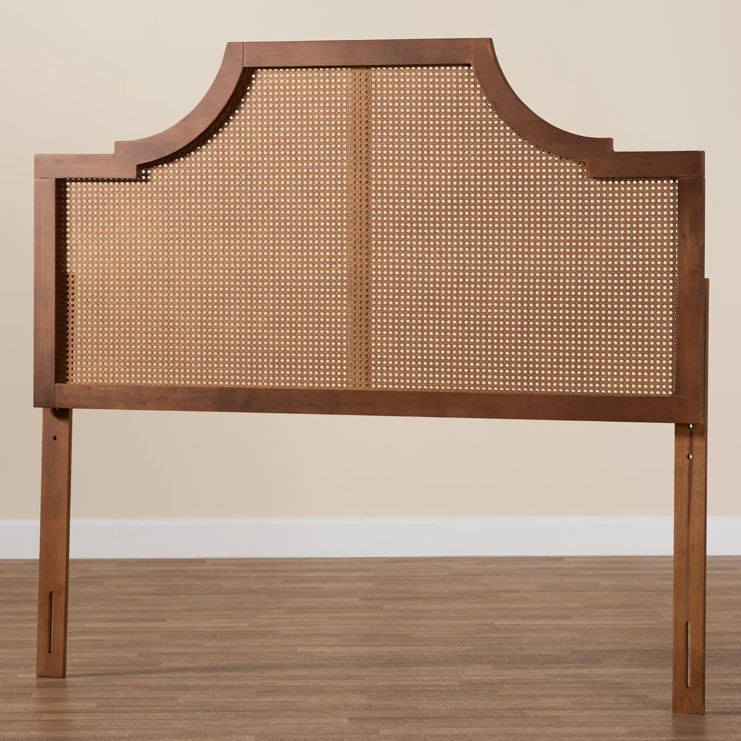 Baxton Studio Mid-Century Headboard, Queen, Walnut Brown