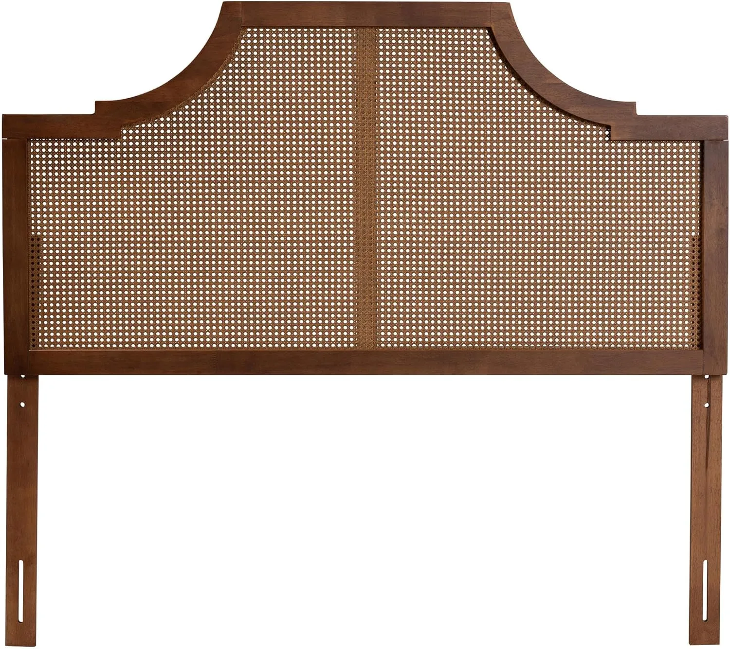 Baxton Studio Mid-Century Headboard, Queen, Walnut Brown