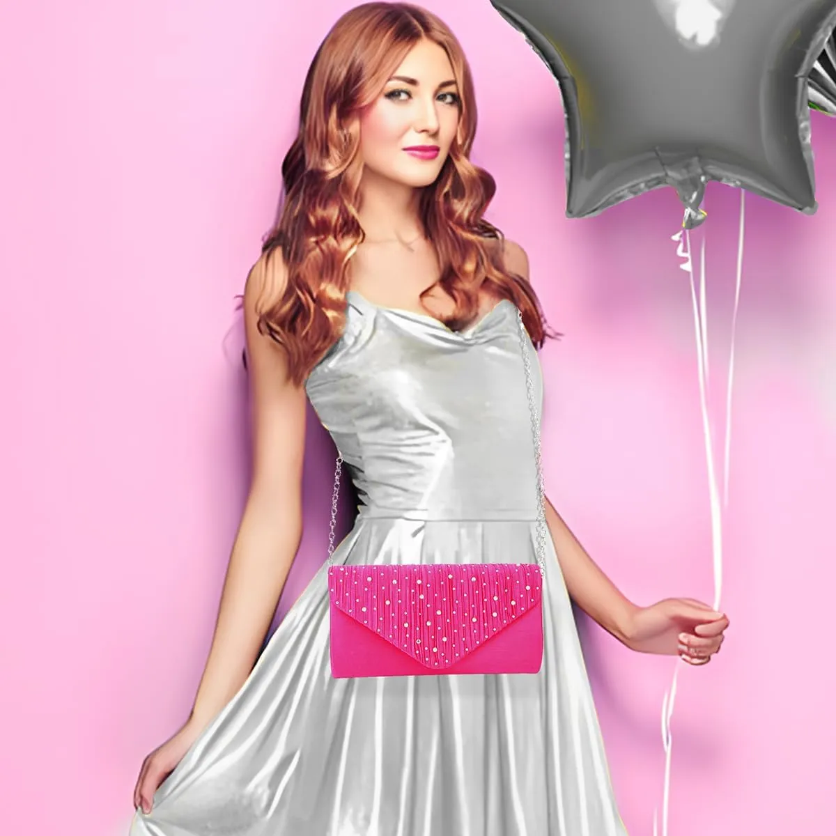 BBjinronjy Clutch Purses for Women Evening Bag Formal Rhinestone Handbags for Wedding Party Cocktail Prom Dinner